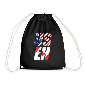 United States - Drawstring Bag - black - Front