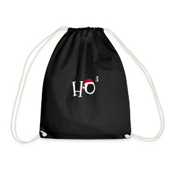Math Nerd Hohoho Christmas - Drawstring Bag - black - Front