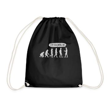 Biology evolution - Drawstring Bag - black - Front