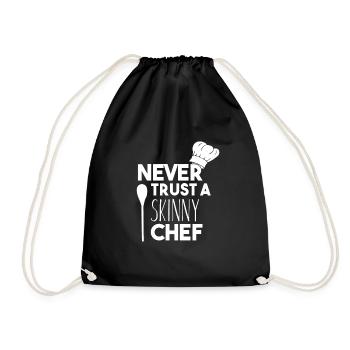 Ne faites jamais confiance à une idée cadeau du chef maigre - Sac de sport léger - noir - Devant