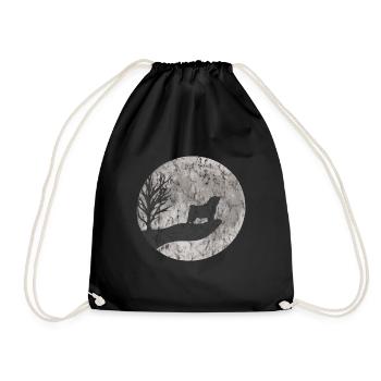 Dessin de carlin utilisé - Sac de sport léger - noir - Devant