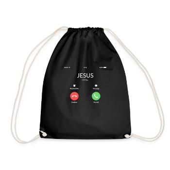 Jésus appelle - Sac de sport léger - noir - Devant