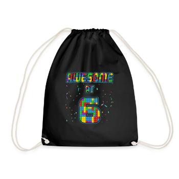 Parfait avec 6 ans de cadeau 6e anniversaire - Sac de sport léger - noir - Devant