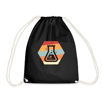 Chemie - Turnbeutel - Schwarz - Vorne