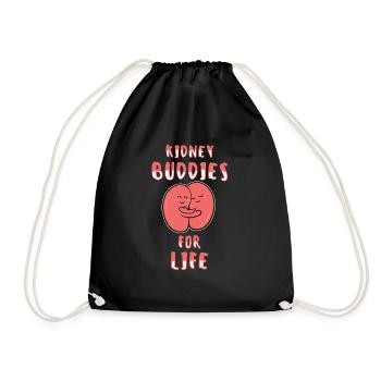 Cadeau drôle de donateur de rein d'ami de rein pour la vie - Sac de sport léger - noir - Devant