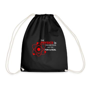 Physics fun - Drawstring Bag - black - Front