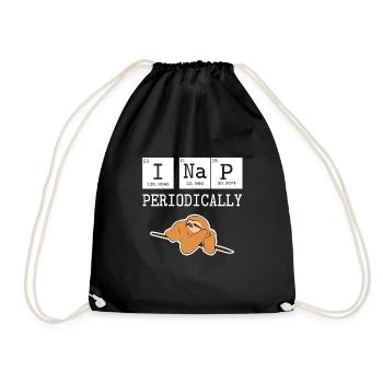 Physics sloth - Drawstring Bag - black - Front