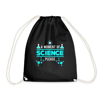 A moment of science - Turnbeutel - Schwarz - Vorne