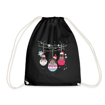 Cadeau de Noël - Sac de sport léger - noir - Devant