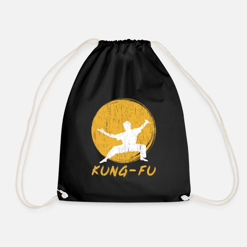 Kung Fu Geschenk Kung-Fu Kampfkunst Kungfu - Turnbeutel - Schwarz