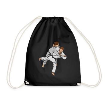 Judo Gift Fight Belt Competition - Drawstring Bag - black - Front