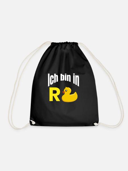 Ich bin in Rente - Turnbeutel - Schwarz