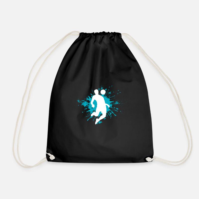 Soccer - Drawstring Bag - black