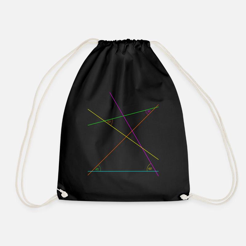 Wissenschaft Neon Winkel Geometrie Mathematik - Turnbeutel - Schwarz
