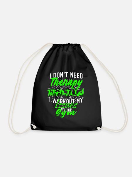 Gym - Drawstring Bag - black