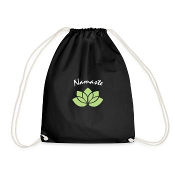 Namaste - Turnbeutel - Schwarz - Vorne