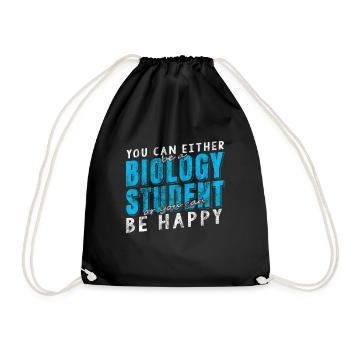Étudiant en biologie - Sac de sport léger - noir - Devant
