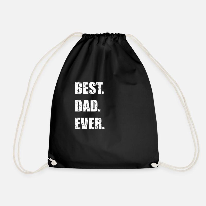 Best Dad Ever bester Vater Geschenkidee - Turnbeutel - Schwarz