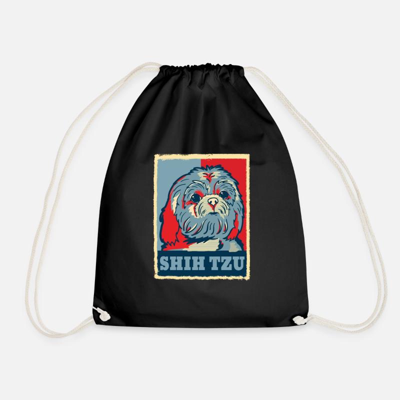 Shih Tzu Hund Geschenk - Turnbeutel - Schwarz