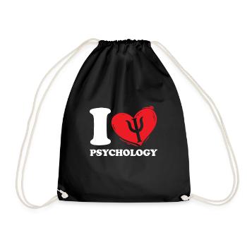psychologie - Sac de sport léger - noir - Devant