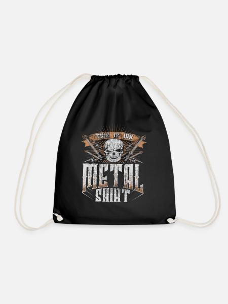 Squelette rock métal - Sac de sport léger - noir