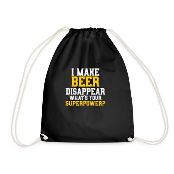 Bière - Sac de sport léger - noir - Devant
