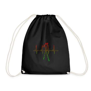 Bâtons de marche nordique - Sac de sport léger - noir - Devant