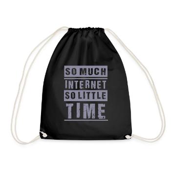 Internet - Drawstring Bag - black - Front