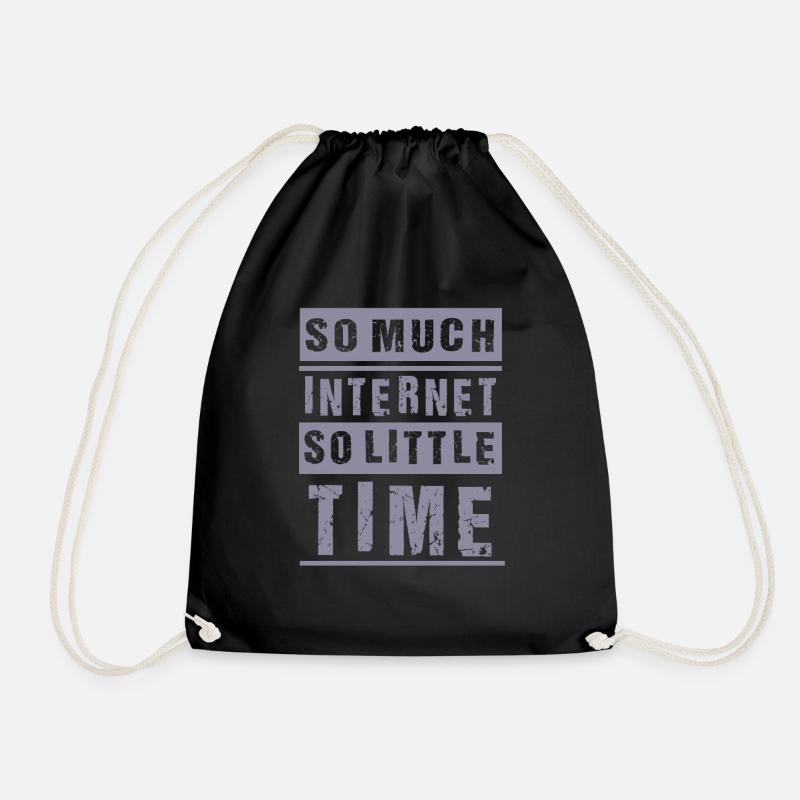 Internet - Turnbeutel - Schwarz