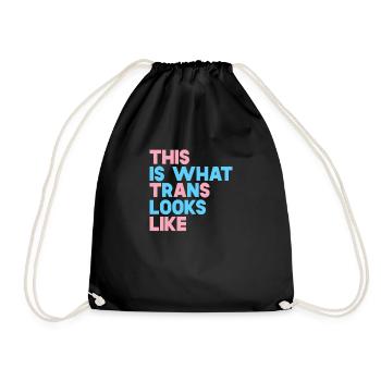 So sieht Trans aus - Turnbeutel - Schwarz - Vorne