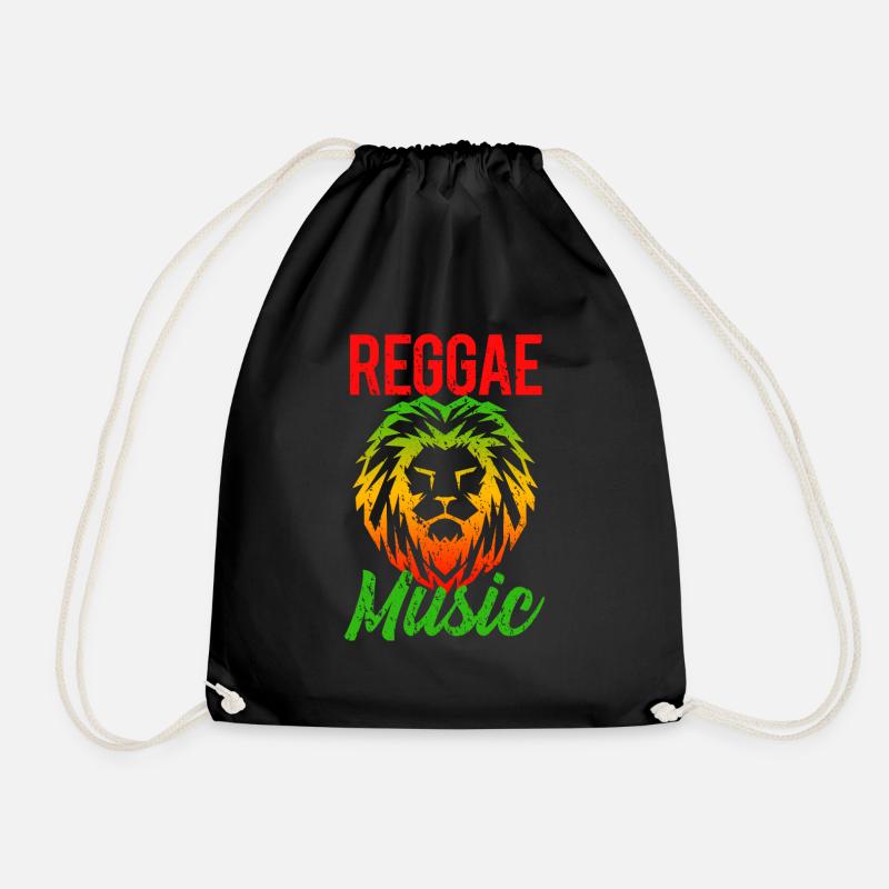 Reggae Musik - Turnbeutel - Schwarz