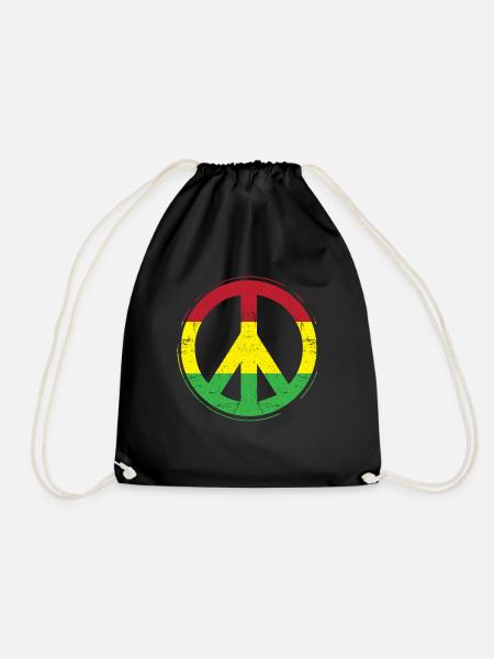 Reggae Peace - Turnbeutel - Schwarz