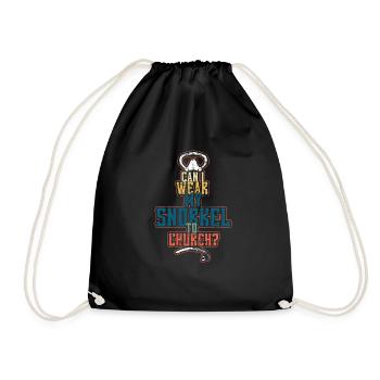 Église de plongée en apnée - Sac de sport léger - noir - Devant