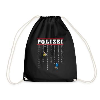 The Police - Your Friend and Helper - Drawstring Bag - black - Front