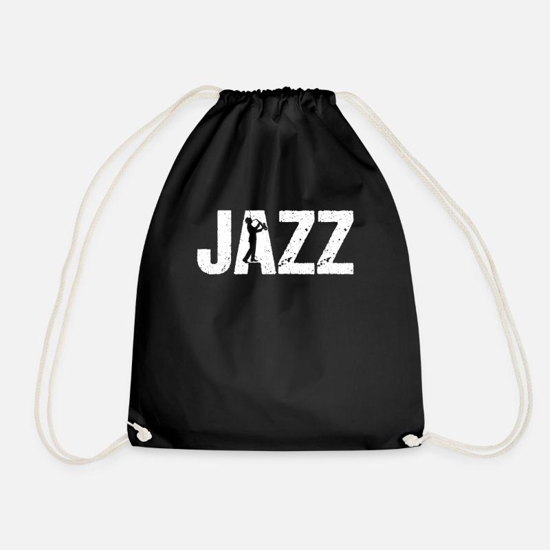 Jazz Musik - Turnbeutel - Schwarz