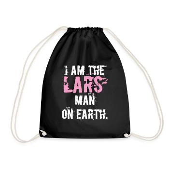 The Scandinavian name Lars - birthday present - Drawstring Bag - black - Front