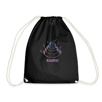 Merde, merde de merde - Sac de sport léger - noir - Devant