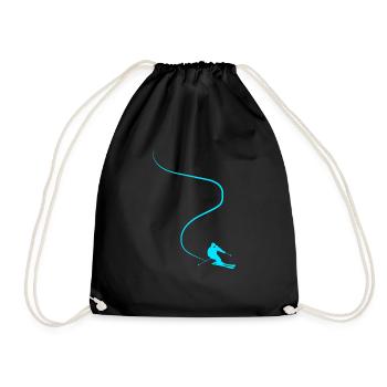 Piste de ski - Sac de sport léger - noir - Devant