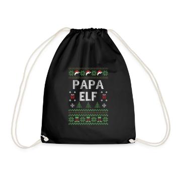 6 - Drawstring Bag - black - Front