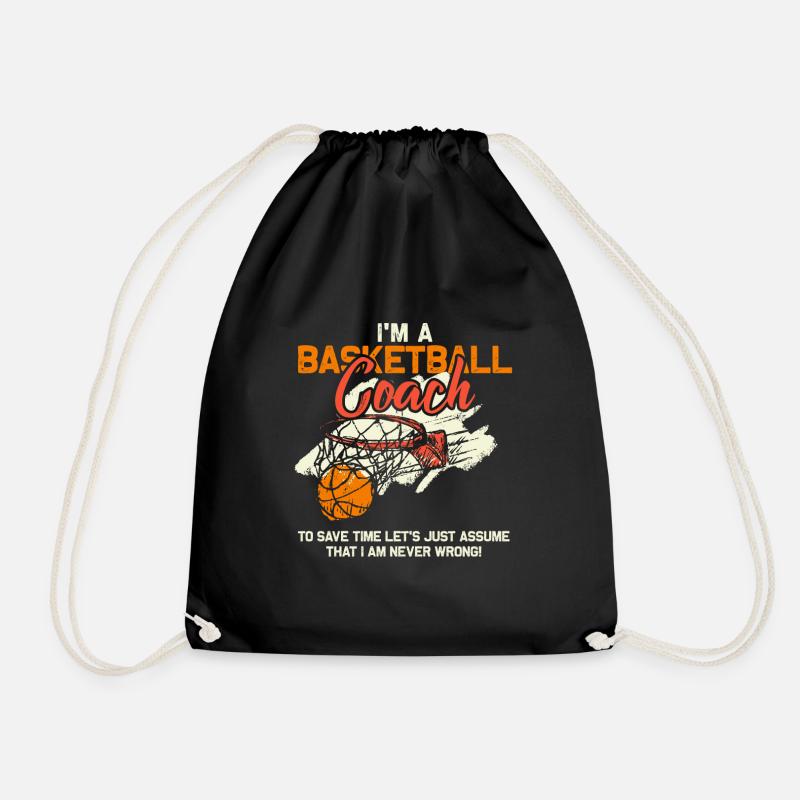 Basketball Coach - Turnbeutel - Schwarz