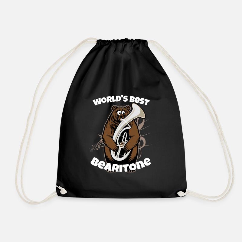 Lustiger Euphonium-Baritonentwurf Blaskapelle - Turnbeutel - Schwarz