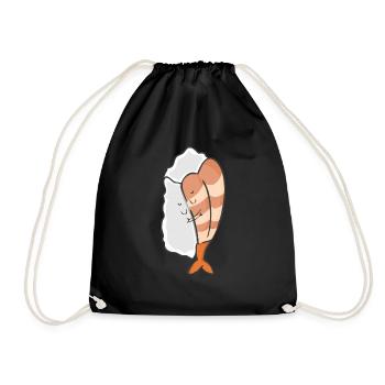 Sushi Hugging - Turnbeutel - Schwarz - Vorne