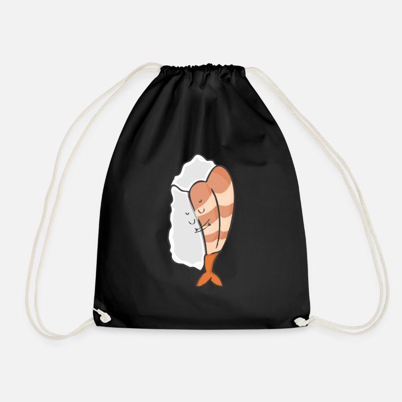 Sushi Hugging - Turnbeutel - Schwarz