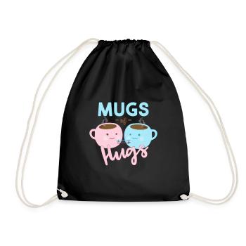 Tasses de câlins - Sac de sport léger - noir - Devant