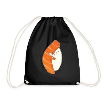 Sushi Hugging - Turnbeutel - Schwarz - Vorne