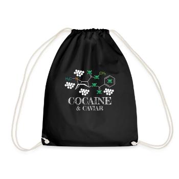 Cocaine and caviar - Drawstring Bag - black - Front
