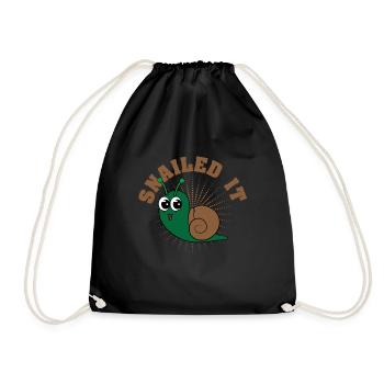 Looking for a cute tee design that's perfect gift - Drawstring Bag - black - Front