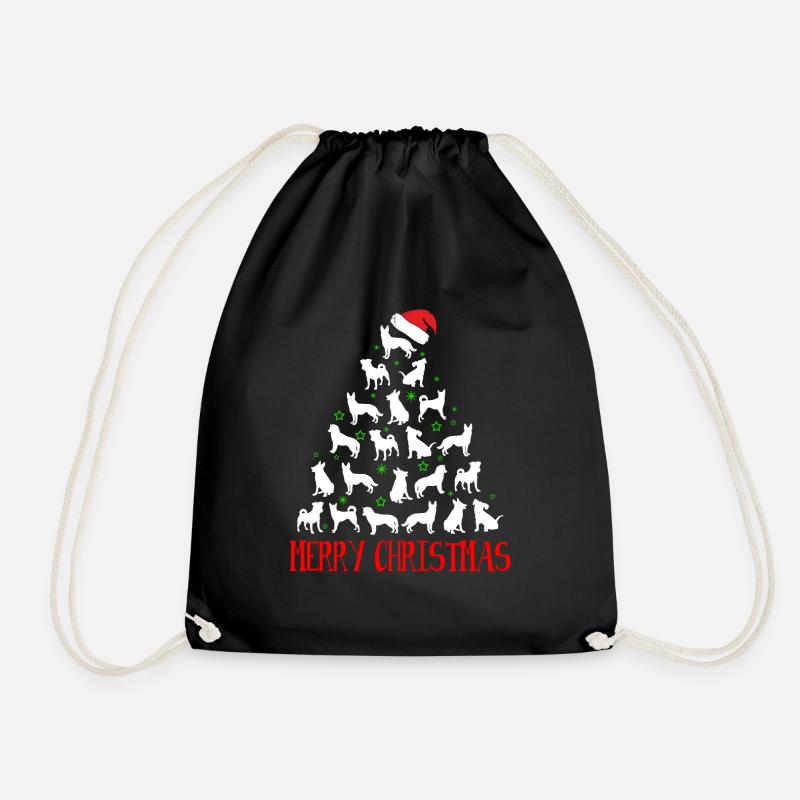 Arbre de Noël pour chien - Sac de sport léger - noir