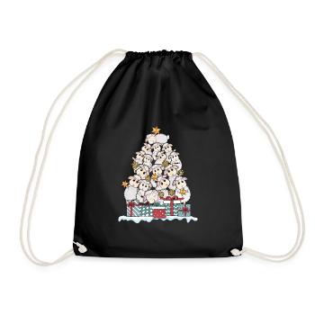 mouton mouton mouton berger animal Noël cadeau - Sac de sport léger - noir - Devant