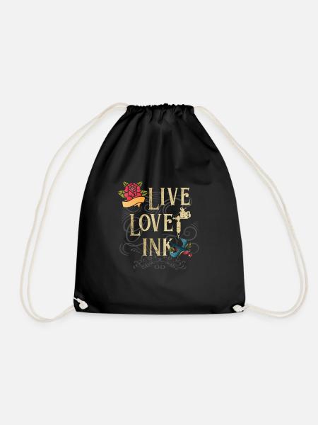 Tattoo Tattoo Tattooist Tattoo Artist - Drawstring Bag - black